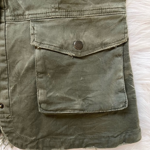 BN Free People Distressed Ruffle Jacket M - Picture 11 of 14